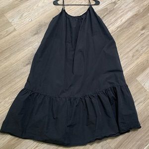 Lassiter Ruffle Trapeze Midi Dress L